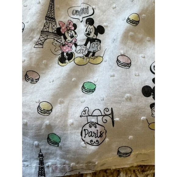 Disney Mickey Mouse Minnie Short Sleeve Dress Size 2T Paris Swiss Dot Lined - Picture 10 of 10